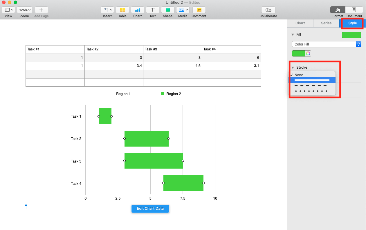 Customize Chart Lines