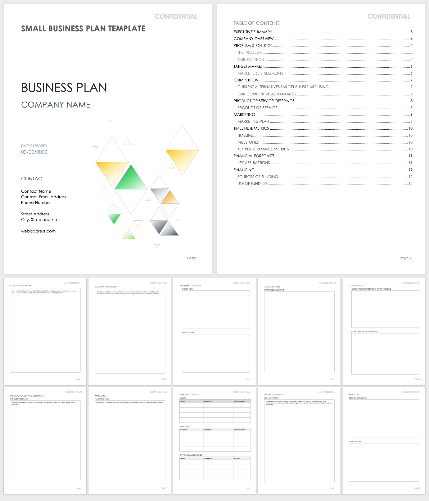 Small Business Plan Template