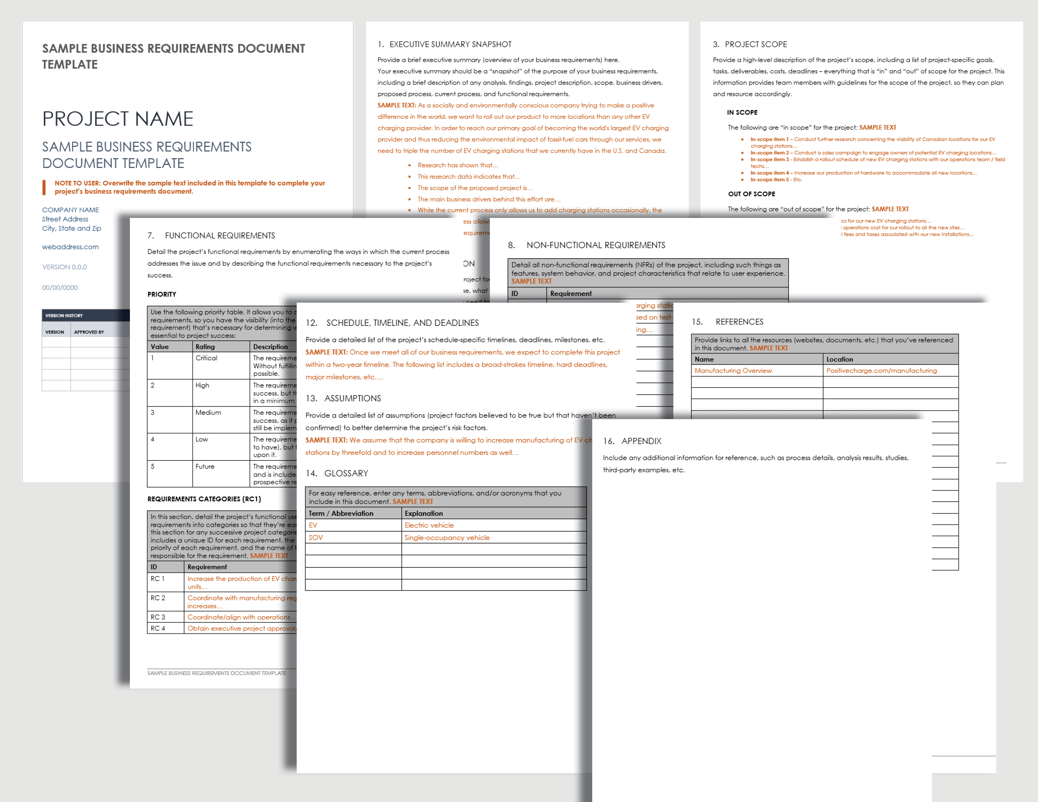 Sample Business Requirements Document Template