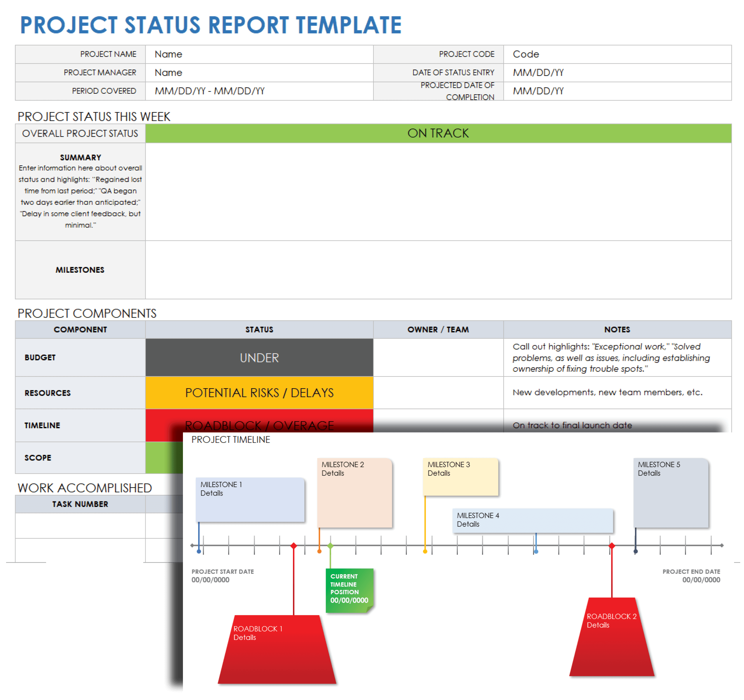 Project Status Report Template