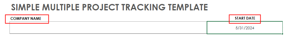 project tracker company name