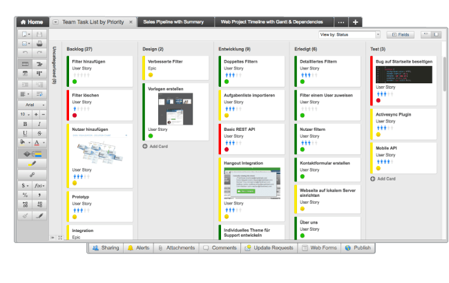 Kanban Cards in Smartsheet