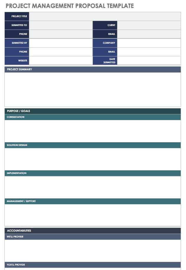 Project Management Proposal Template