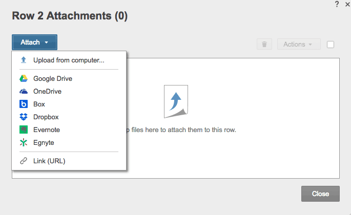 Attachment selection