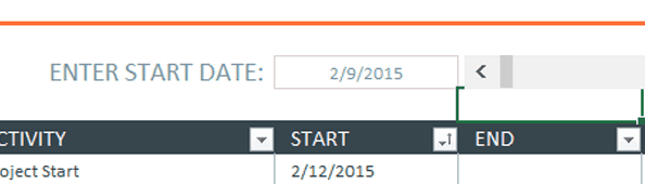 Excel template for timeline 