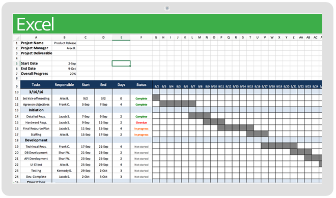 work plan template excel